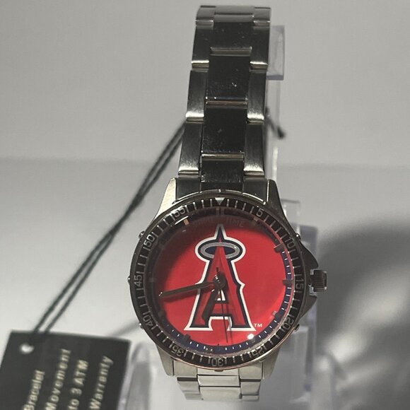 Los Angeles Angels MLB Ladies Stainless-Steel Luxury Watch by Game Time NEW!! main image 4